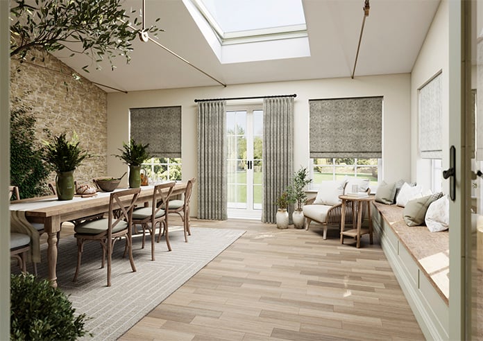 William Morris At Home Marigold Velvet, Iron - Twist&Fit Roman Blind - Image 7